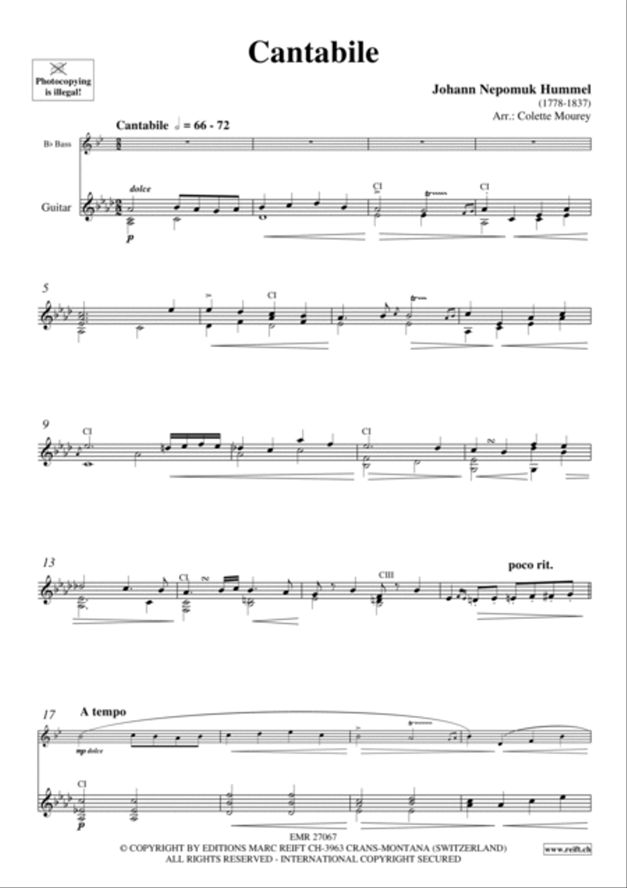 Cantabile Guitar scores gallery preview page 3