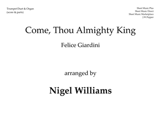 Book cover for Come, Thou Almighty King, for Trumpet Duet and Organ