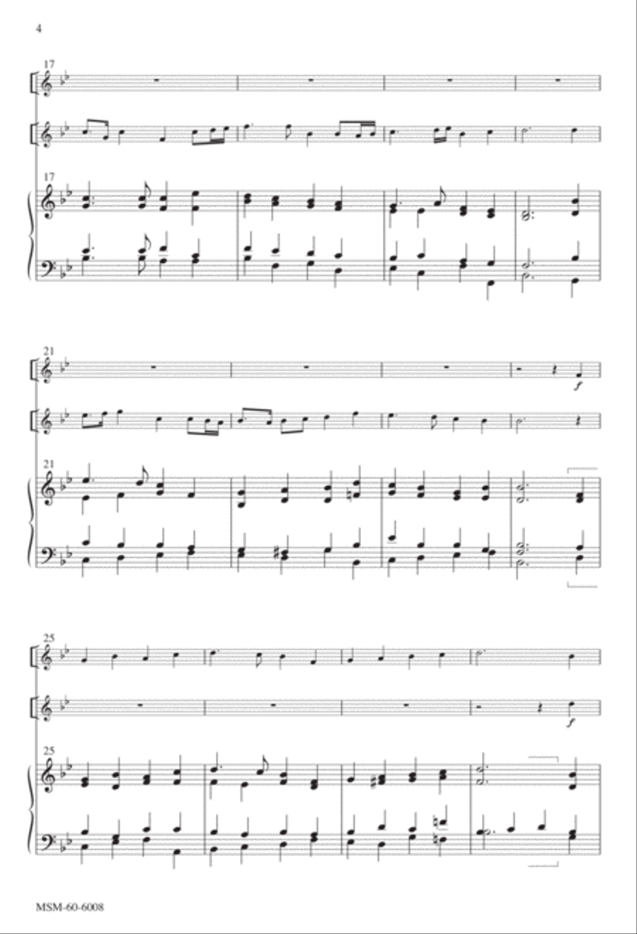 If Then You Have Been Raised with Christ 4-Part scores gallery preview page 4
