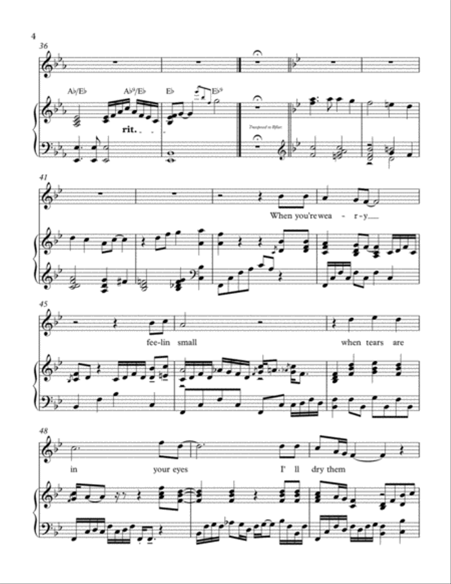 Bridge Over Troubled Water Voice scores gallery preview page 4
