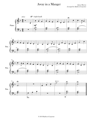Away in a Manger (Easy Piano)