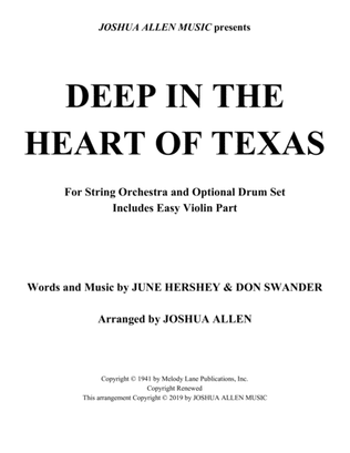 Book cover for Deep In The Heart Of Texas