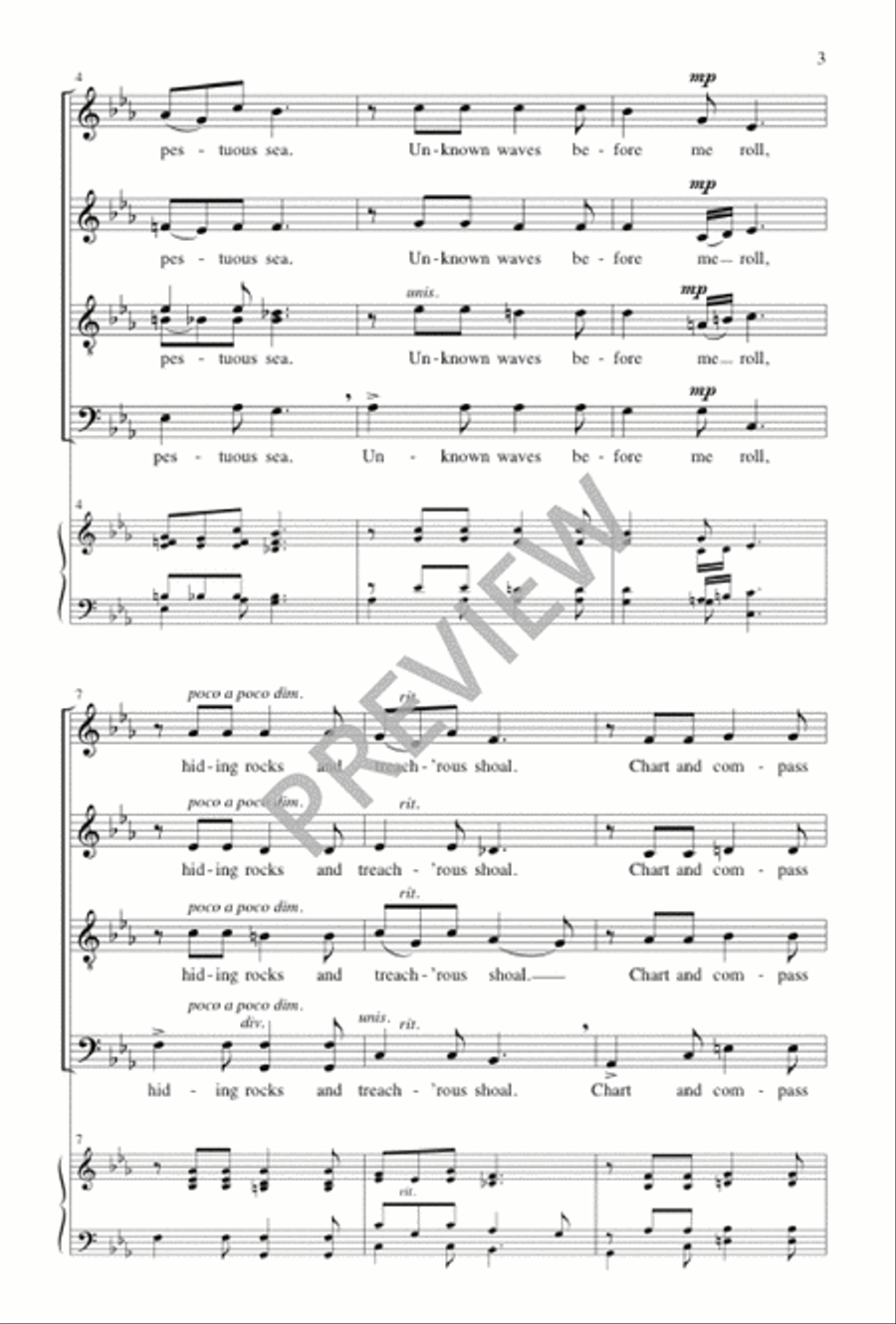 Jesus, Savior, Pilot Me Jesus, Savior, Pilot Me 4-Part scores gallery preview page 4