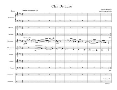 Clair De Lune (arranged for percussion ensemble)