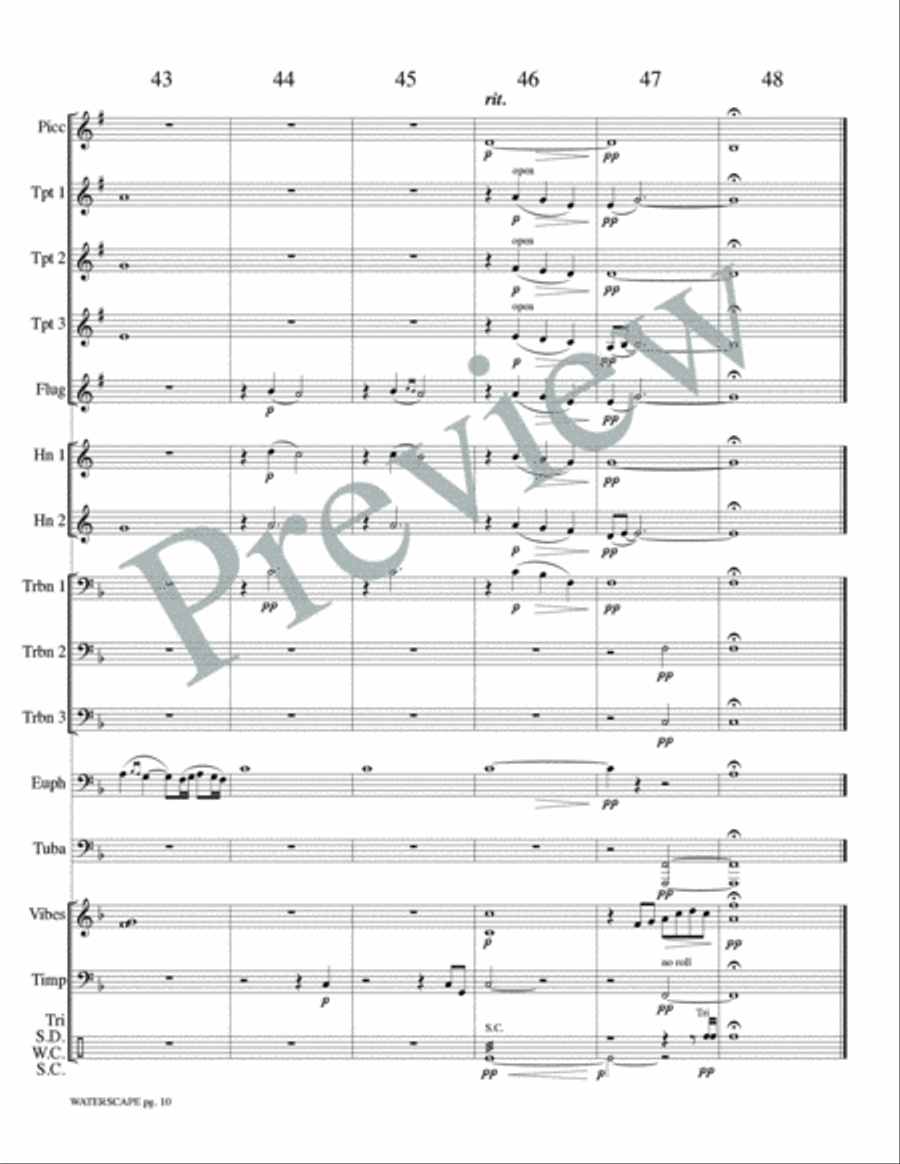 Waterscape Waterscape Small Ensemble scores gallery preview page 12