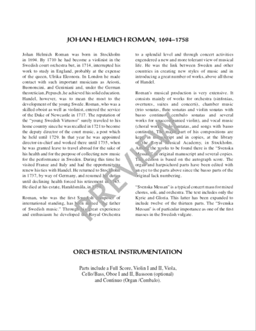 Svenska Messan (Swedish Mass) Vocal Score 4-Part scores gallery preview page 5