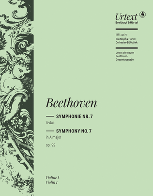 Book cover for Symphony No. 7 in A major Op. 92