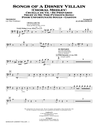 Songs of a Disney Villain (Choral Medley) - Trombone