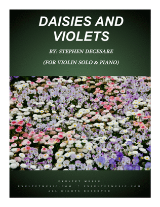 Book cover for Daisies and Violets (for Violin Solo and Piano)