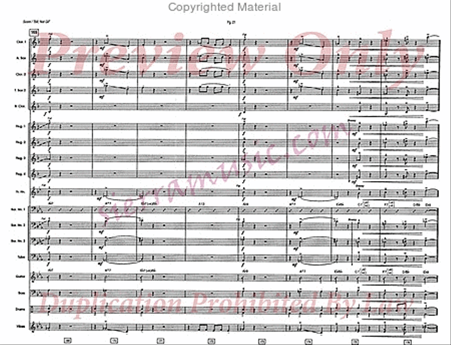 Bill, Not Gil Jazz Ensemble scores gallery preview page 22