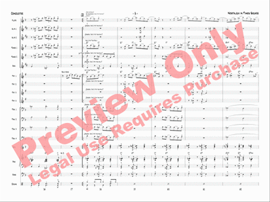Nostalgia in Times Square Jazz Ensemble scores gallery preview page 11