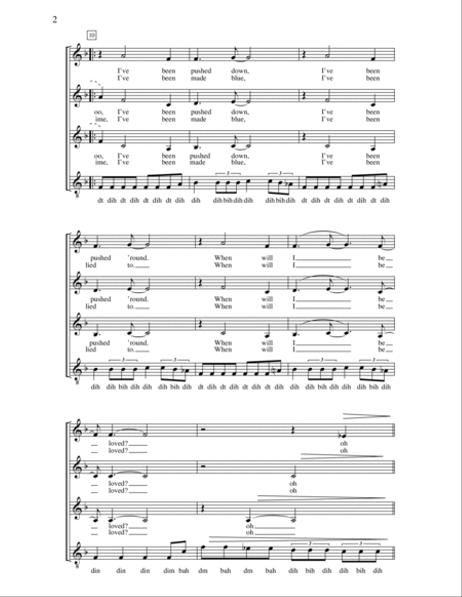When Will I Be Loved When Will I Be Loved SSAA scores gallery preview page 2