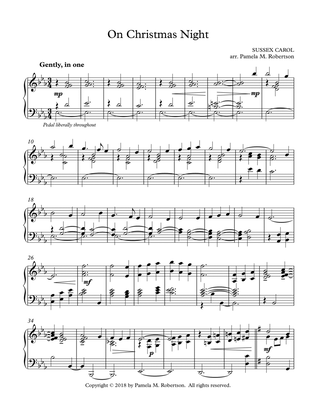 On Christmas Night (SUSSEX CAROL) - Piano Solo