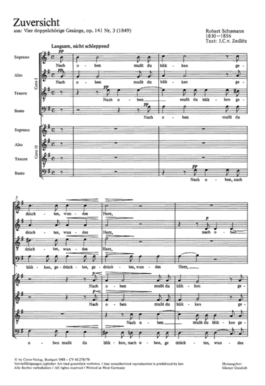 Zuversicht 4-Part scores gallery preview page 1