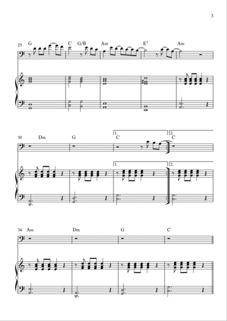 Flowers Piano scores gallery preview page 3