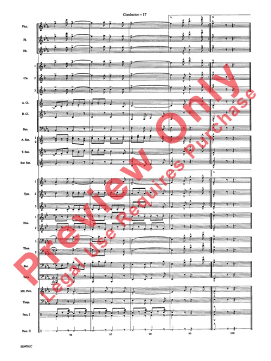 Semper Fidelis Concert Band scores gallery preview page 20