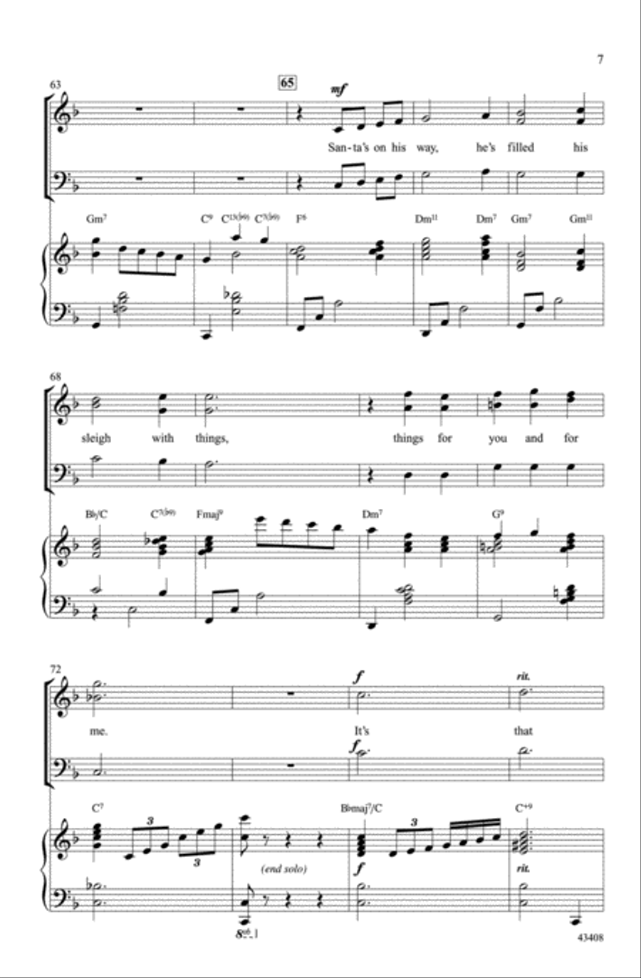 The Christmas Waltz Choir scores gallery preview page 6