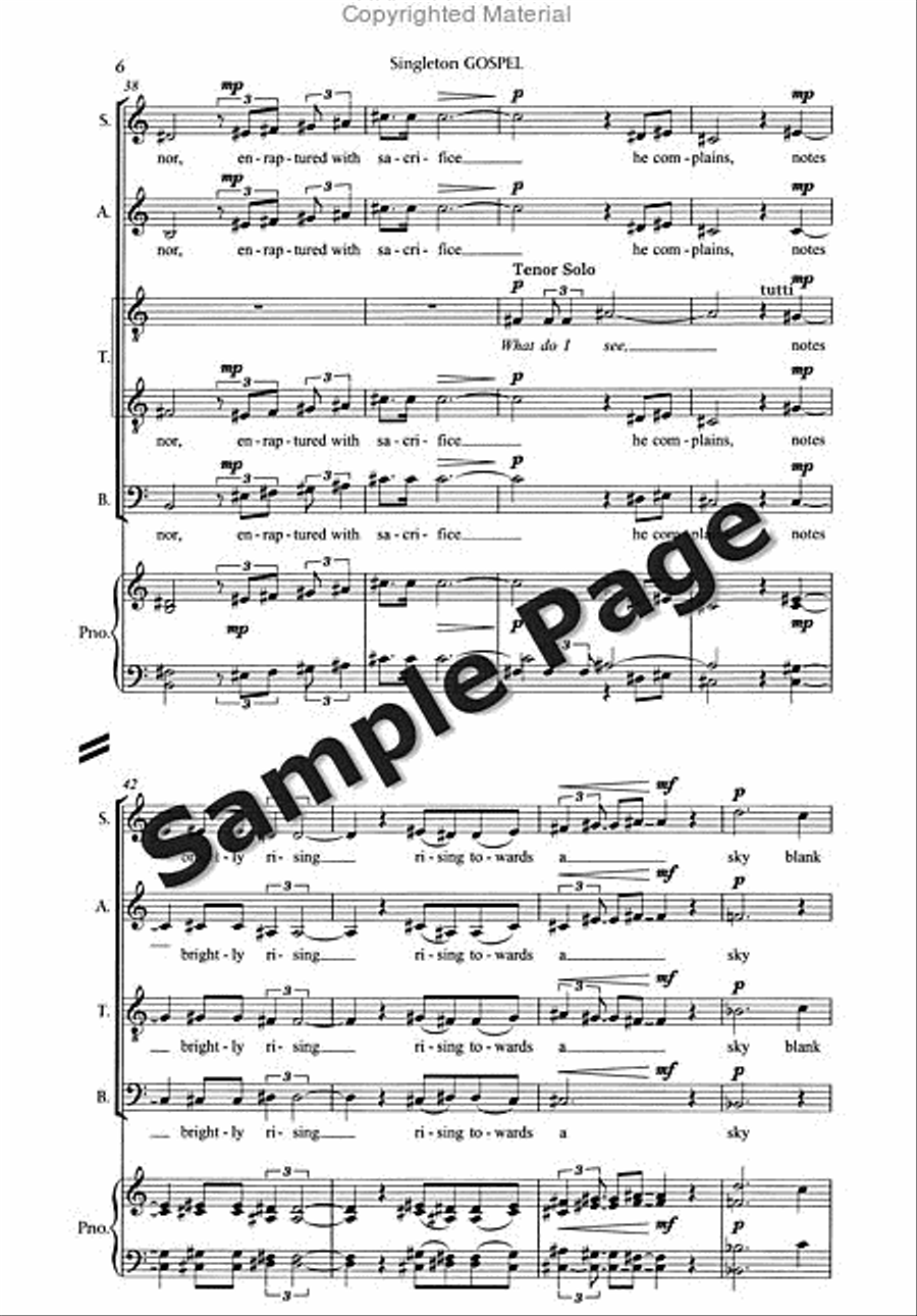 Gospel Gospel 4-Part scores gallery preview page 9