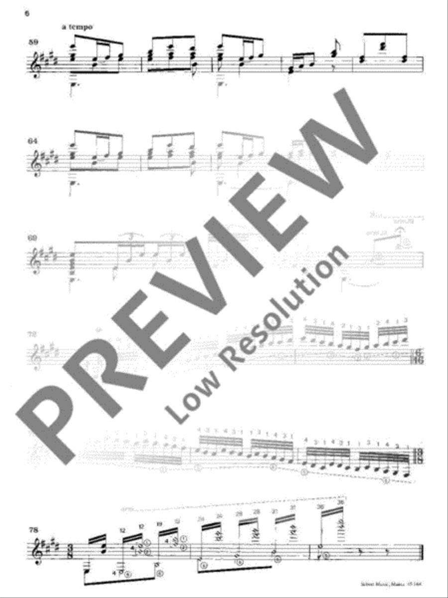 Passepied No. II Guitar scores gallery preview page 7