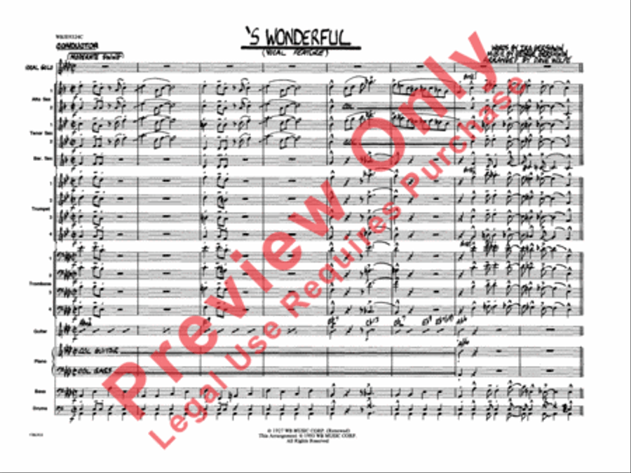 'S Wonderful 'S Wonderful Jazz Ensemble scores gallery preview page 2