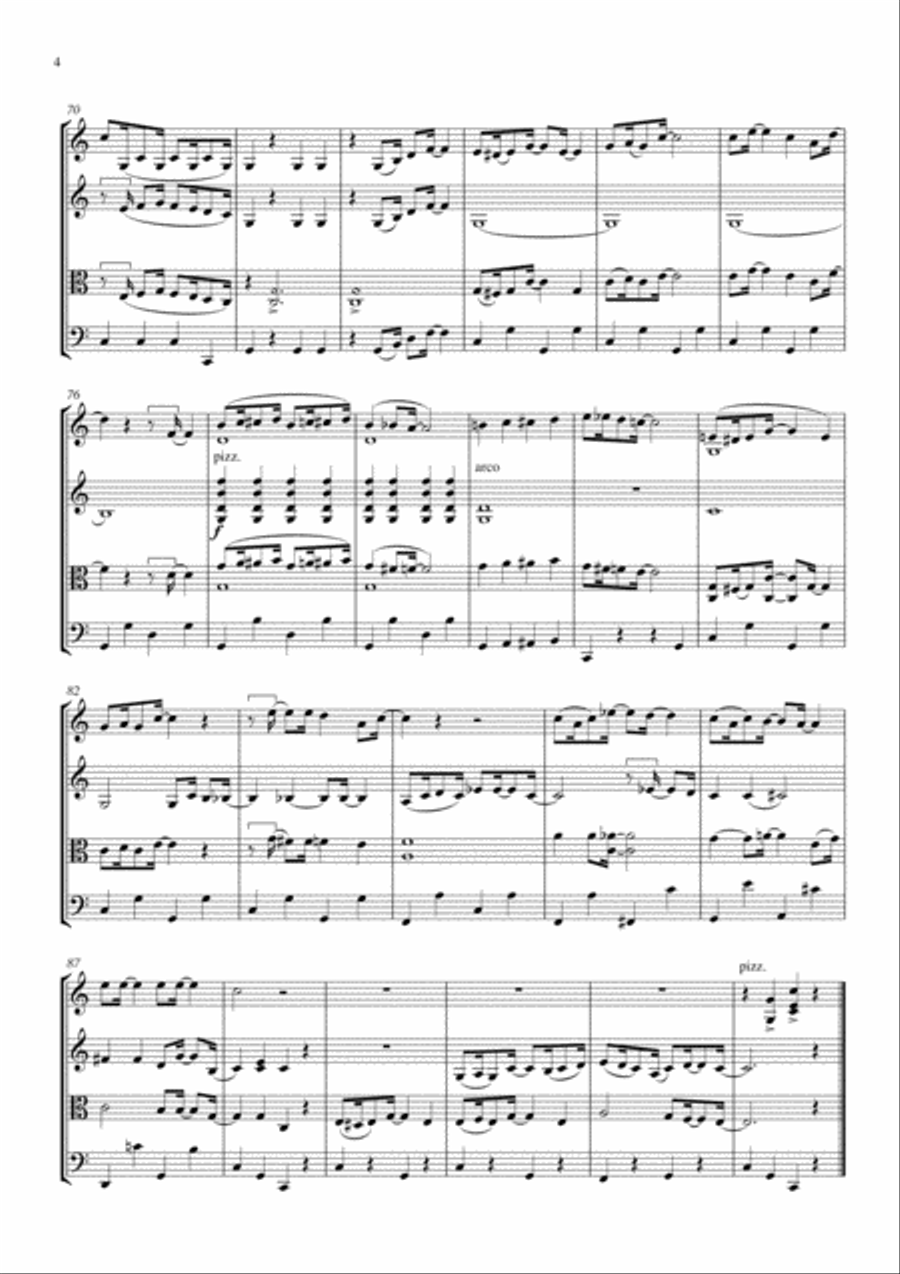 When I'm Sixty-Four String Quartet scores gallery preview page 4