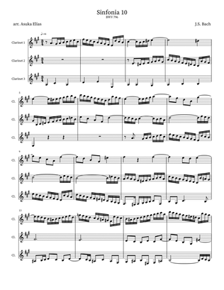 Sinfonia 10 (BWV 796)