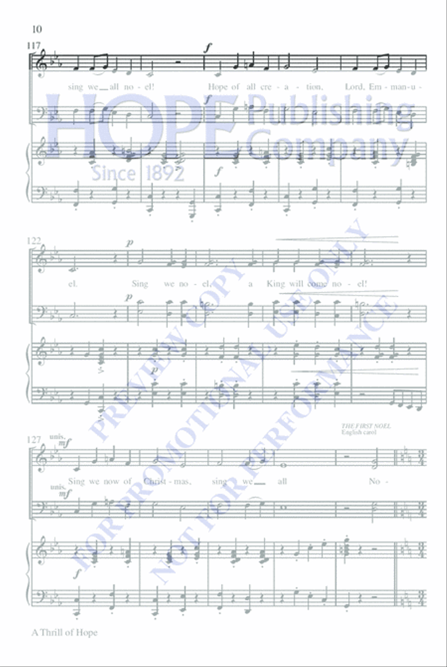 A Thrill of Hope Choir scores gallery preview page 14