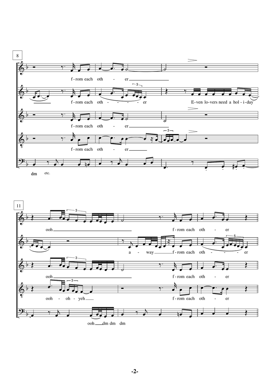 Hard To Say I'm Sorry Hard To Say I'm Sorry 4-Part scores gallery preview page 2