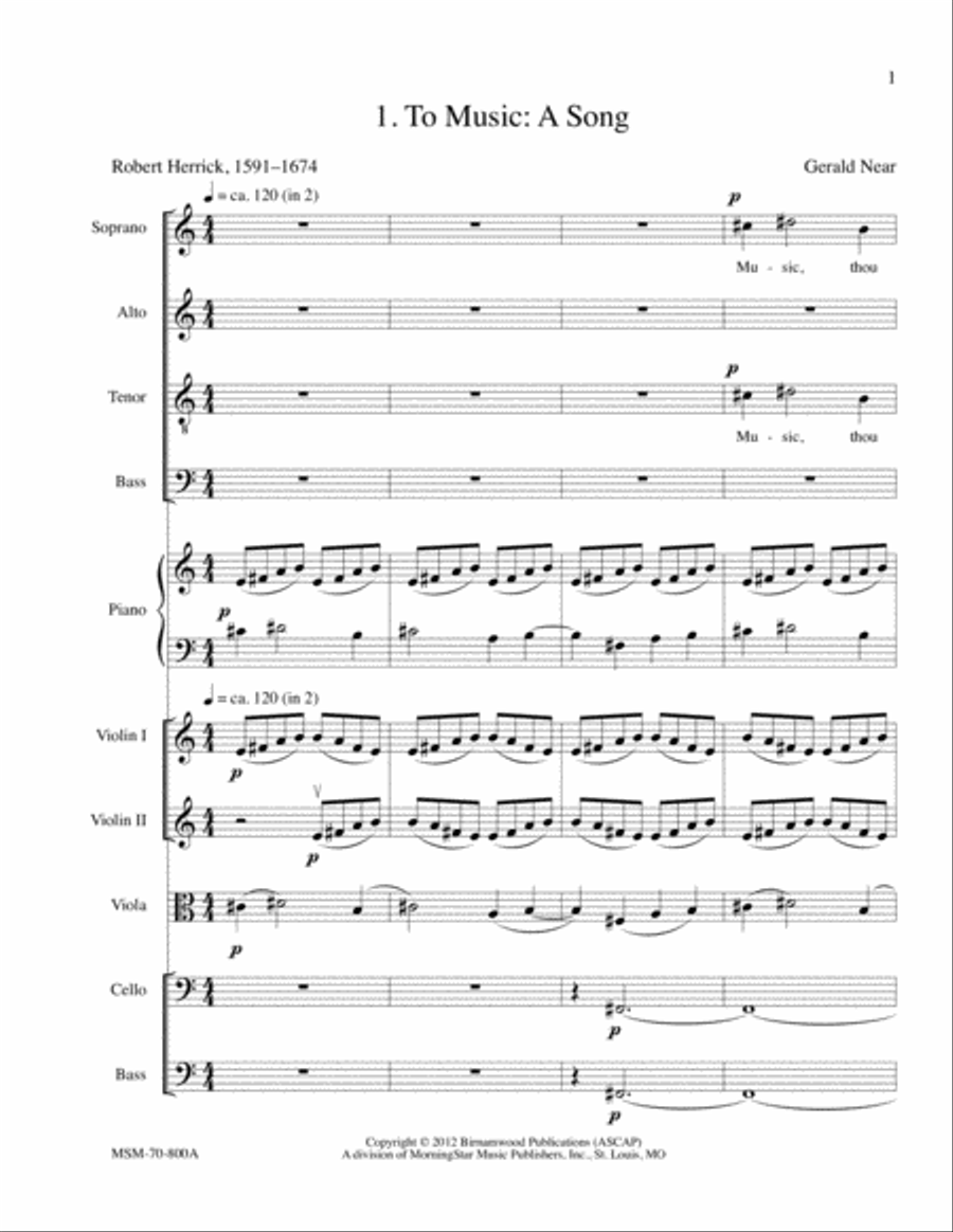 Serenade (Orchestra Score) Choir scores gallery preview page 2