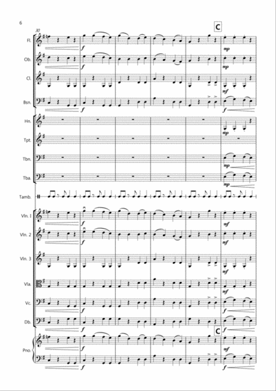 Little Tango for Beginning School Orchestra Little Tango for Beginning School Orchestra Full Orchestra scores gallery preview page 6