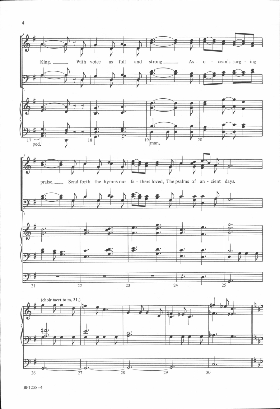 Rejoice, Give Thanks and Sing - Young 4-Part scores gallery preview page 4