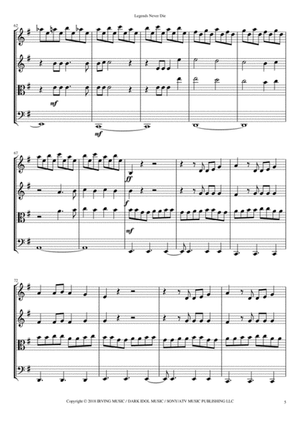 Legends Never Die Sheet music for Piano (Solo)