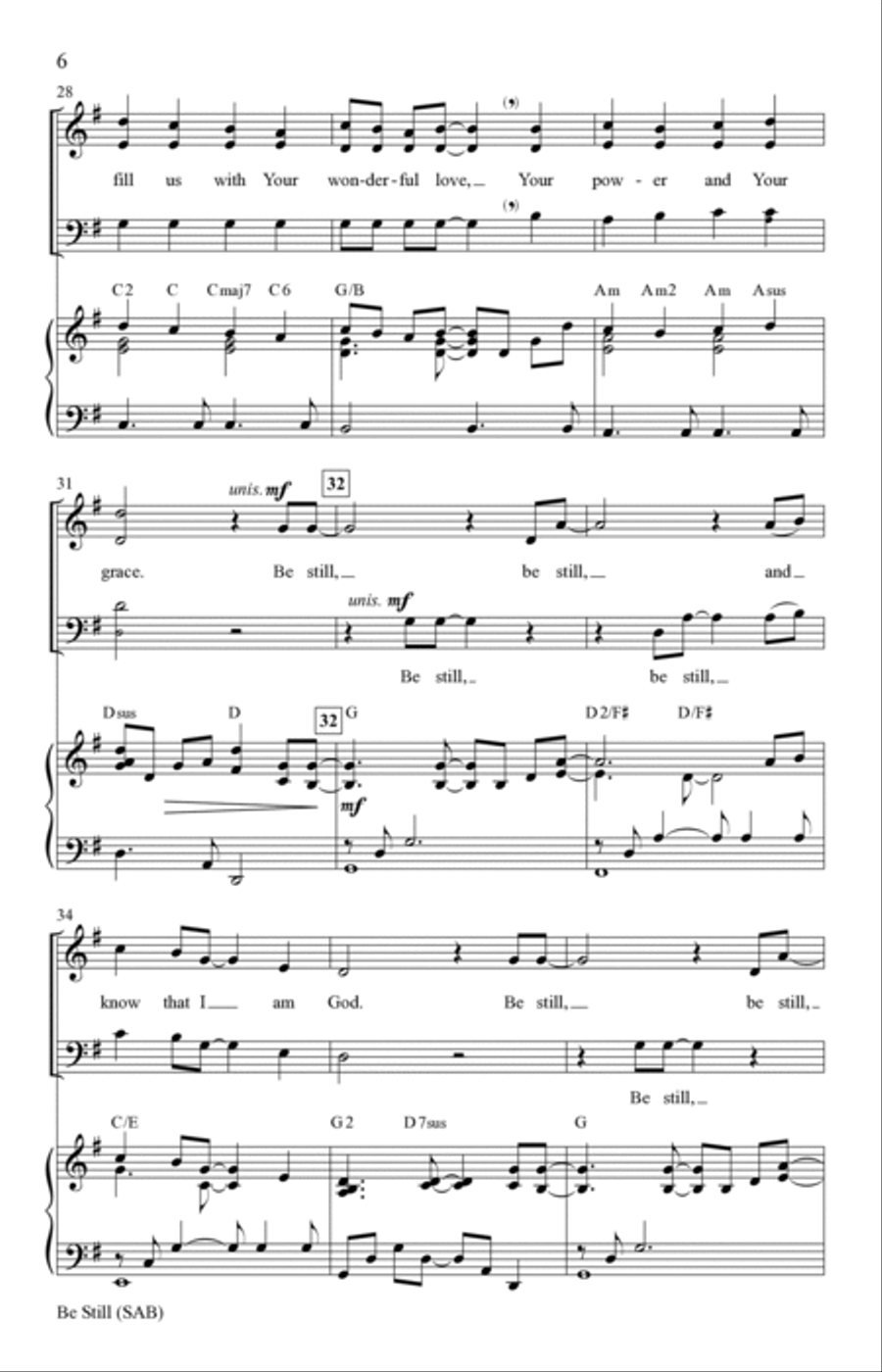 Be Still 3-Part scores gallery preview page 5