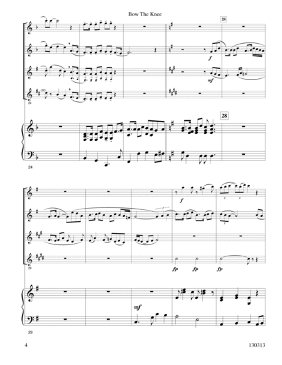 Bow The Knee Woodwind Trio scores gallery preview page 5