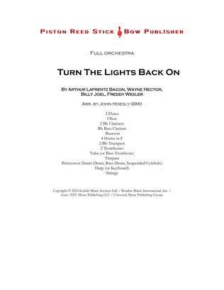 Turn The Lights Back On