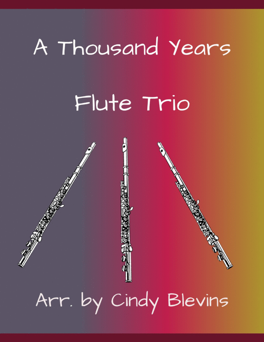 A Thousand Years Flute Trio scores gallery preview page 1