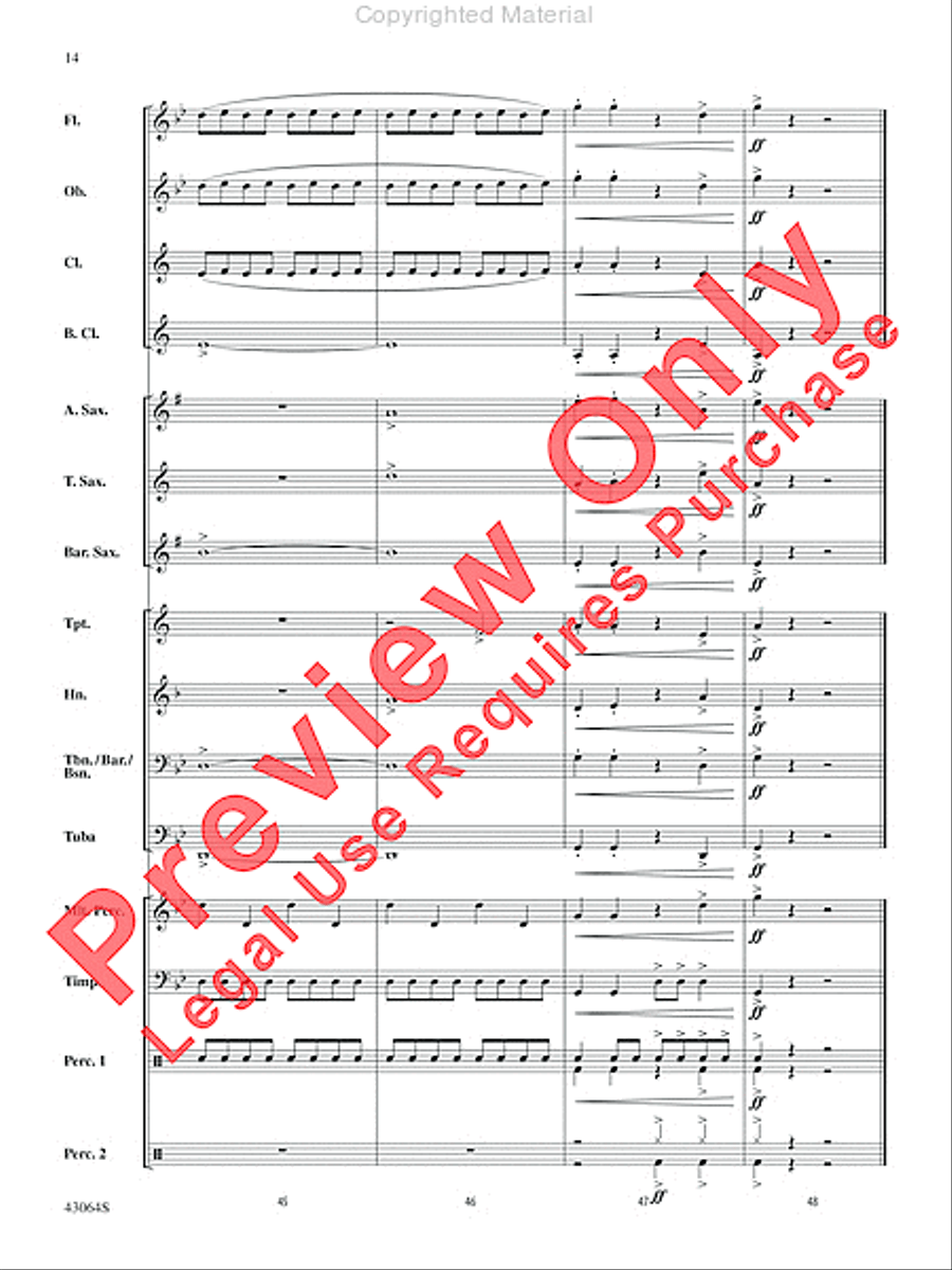 Thor's Hammer Concert Band scores gallery preview page 14
