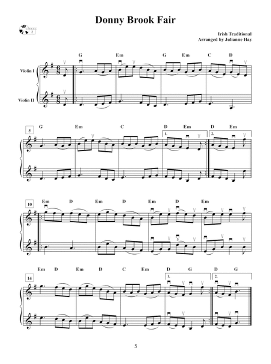 Come Fiddle With Me, Volume Two String Duet scores gallery preview page 6