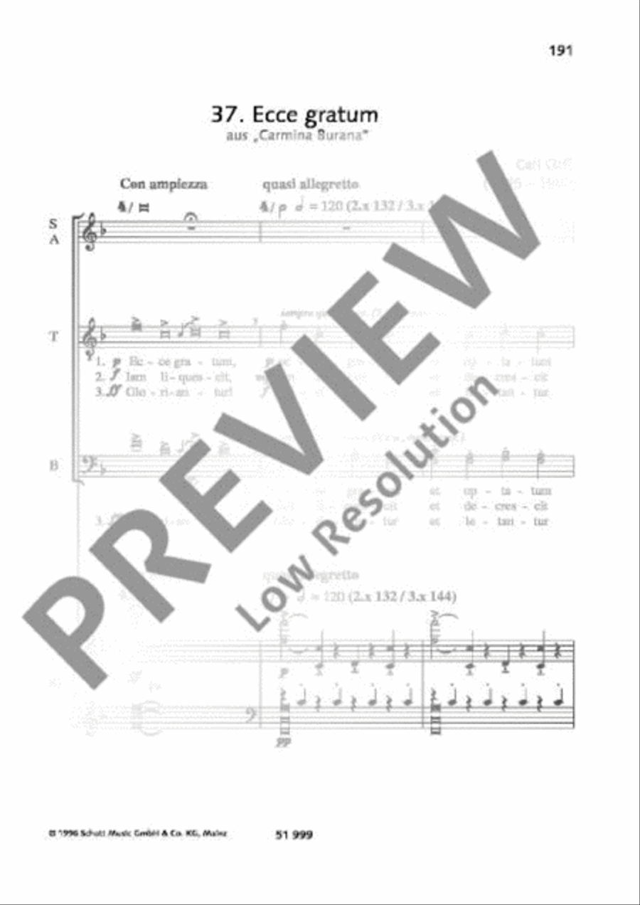 Ecce gratum 4-Part scores gallery preview page 2