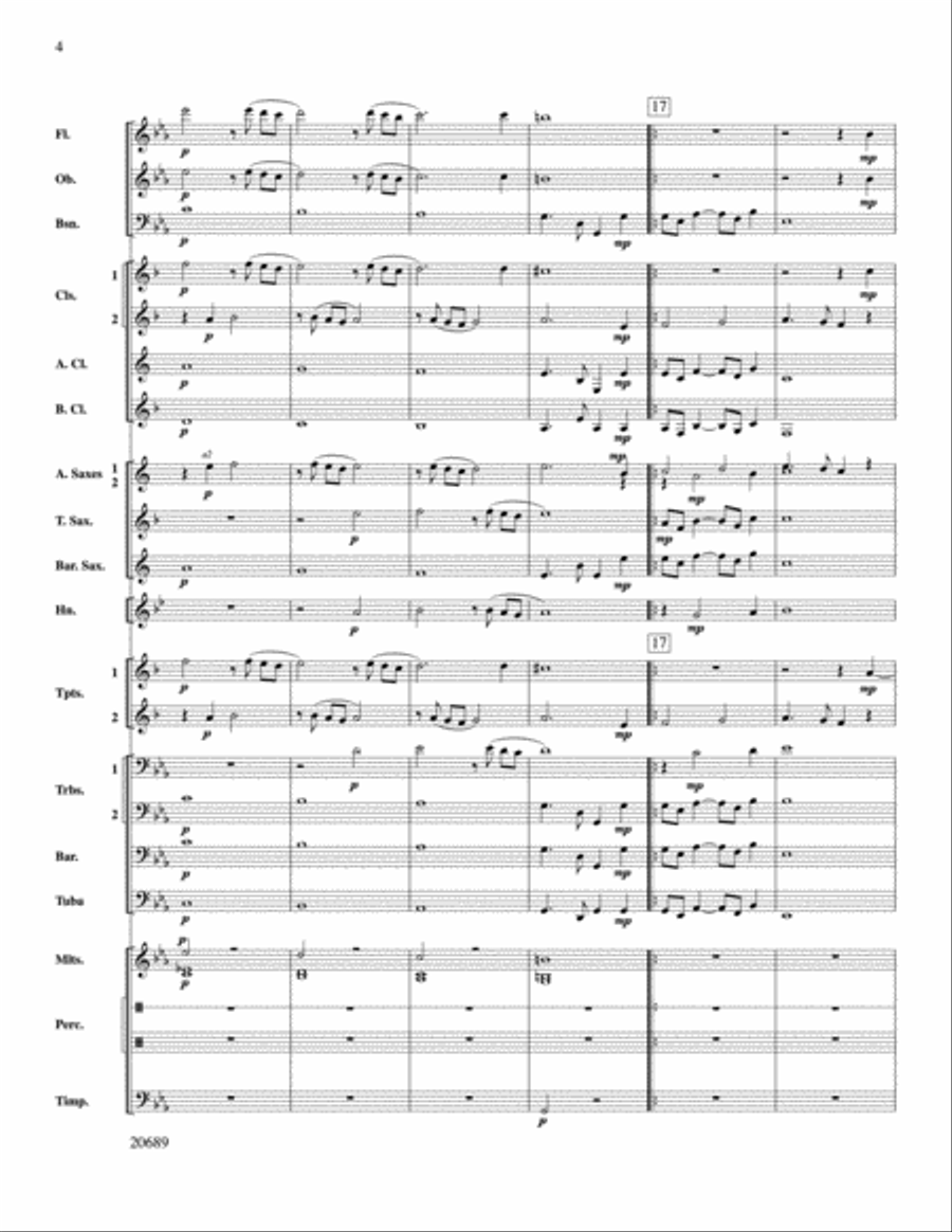 Music of the English Renaissance Concert Band scores gallery preview page 4