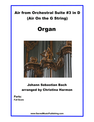 Book cover for Air from Orchestral Suite #3 in D - Organ