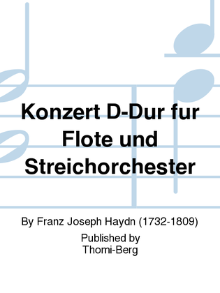 Book cover for Konzert D-Dur fur Flote und Streichorchester