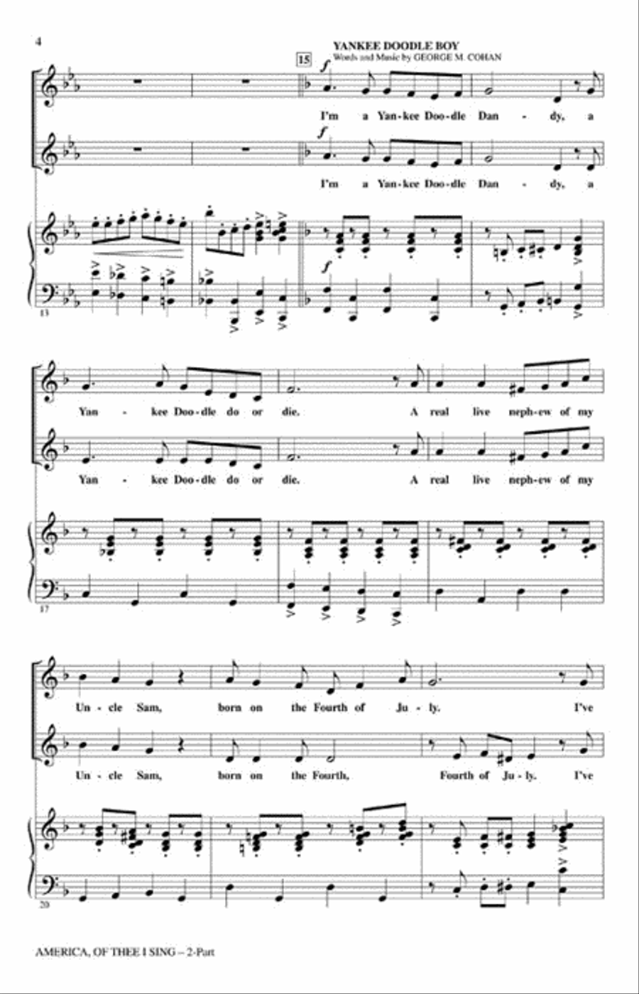 America, of Thee I Sing 2-Part scores gallery preview page 3