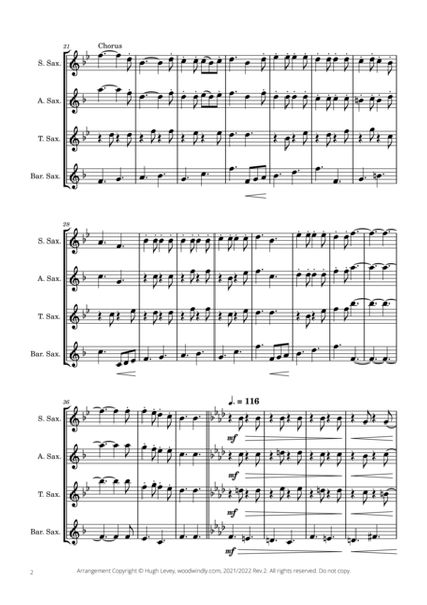 Blaydon Races for Saxophone Quartet image number null