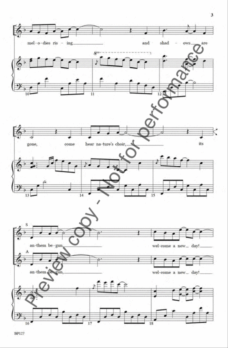 Song of Light - SSA SSA scores gallery preview page 3