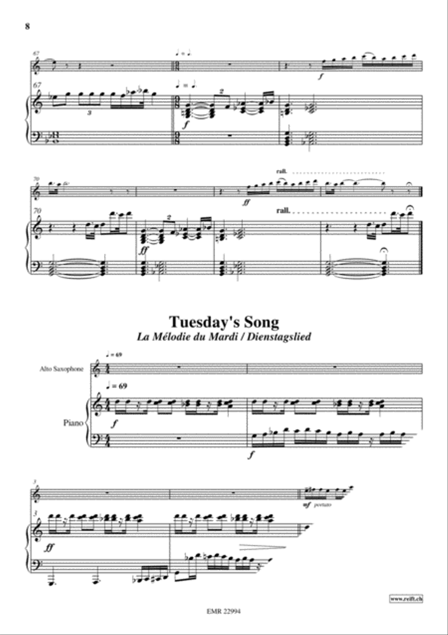 5 Love-Songs 5 Love-Songs Alto Saxophone scores gallery preview page 4