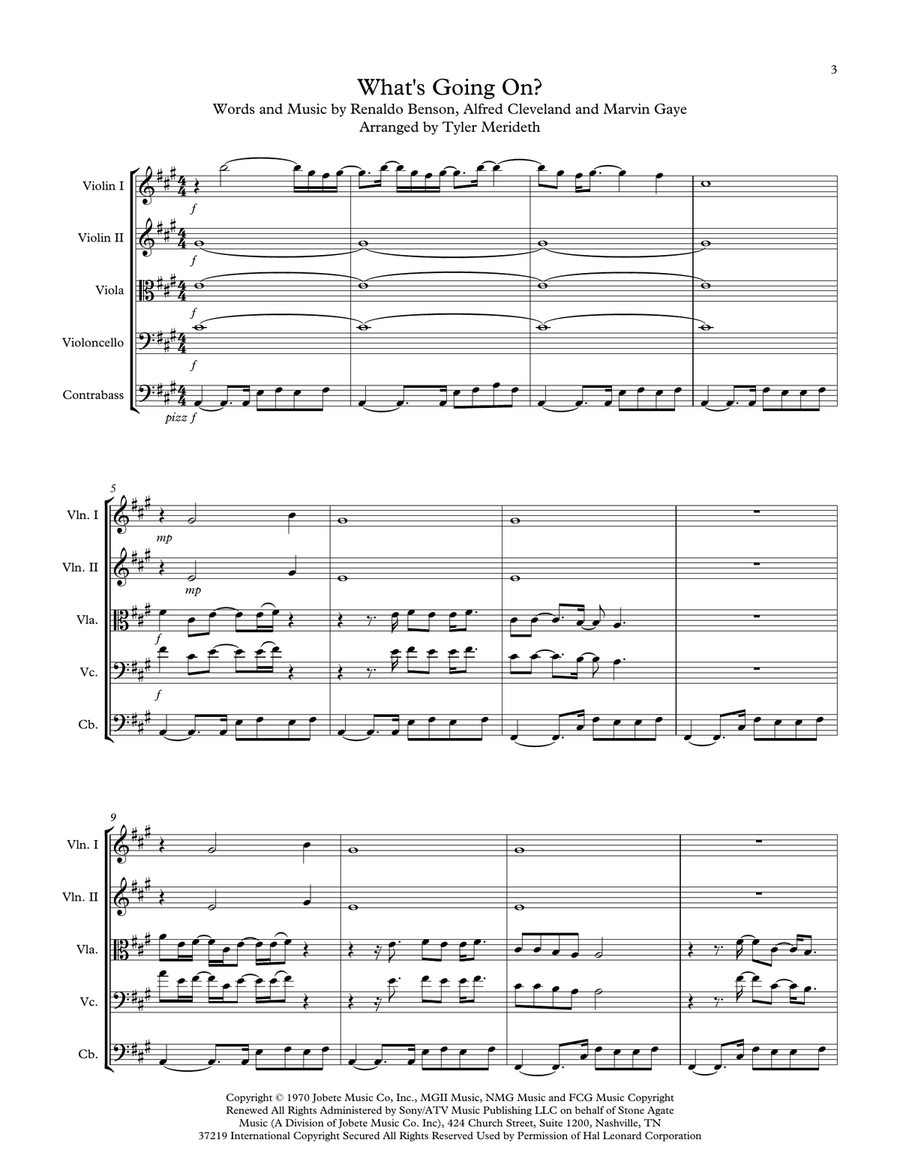 What's Going On String Orchestra scores gallery preview page 3