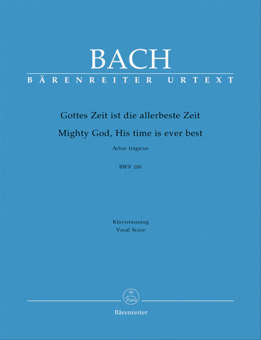 Mighty God, His time is ever best BWV 106 'Actus tragicus' 4-Part scores gallery preview page 1