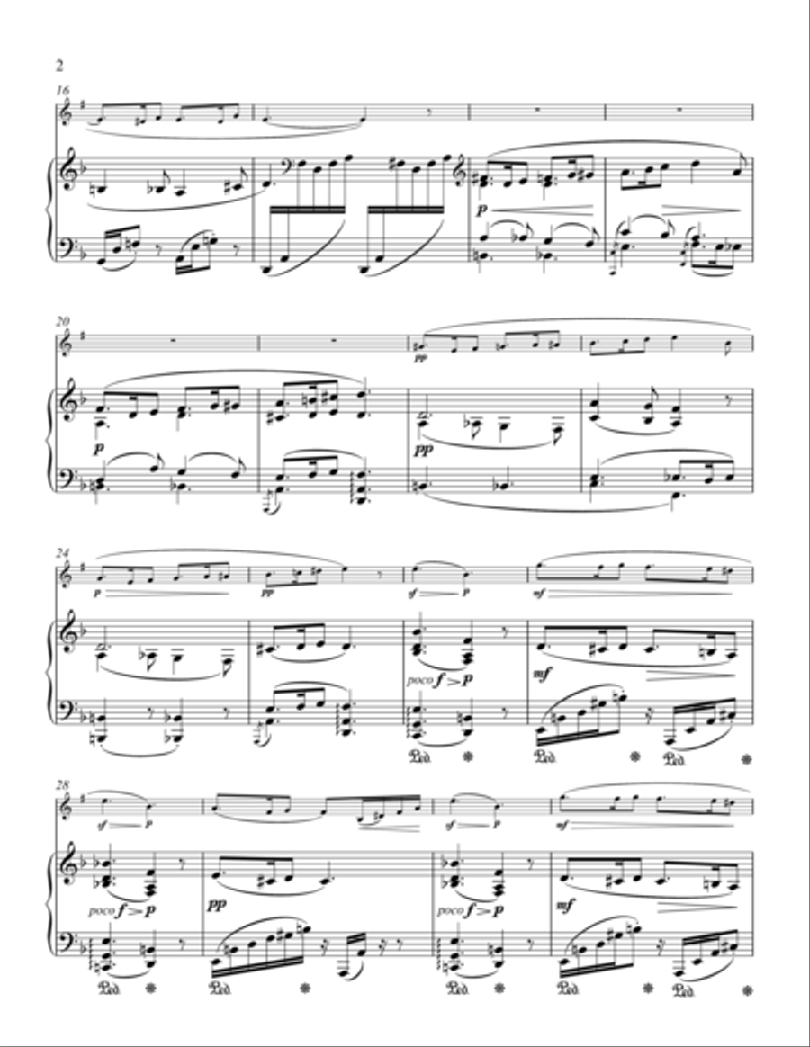 Sicilienne Sicilienne Clarinet Solo scores gallery preview page 2