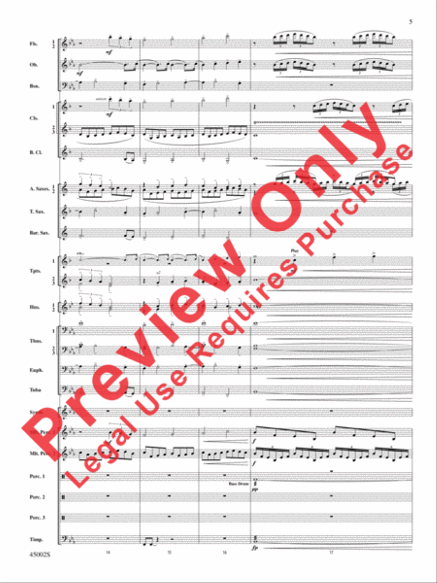 Winds of Change Concert Band scores gallery preview page 41
